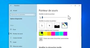 Changer la couleur du pointeur de la souris sous Windows 10
