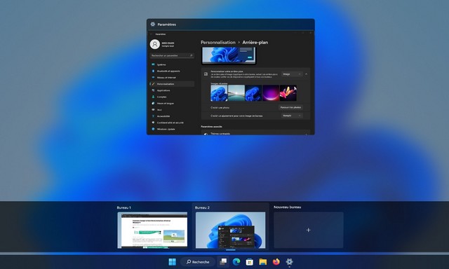 Changer l'arrière-plan du bureau virtuel sur Windows 11