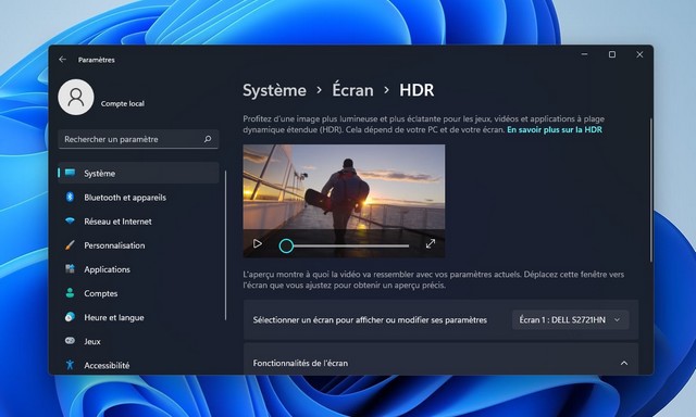 Comment activer la fonction Auto HDR sur Windows 11