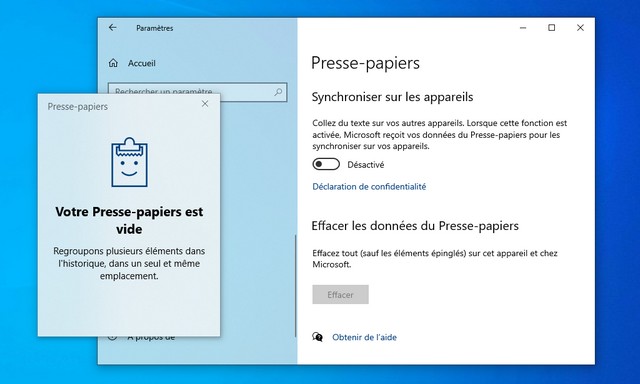 Comment effacer l'historique du presse-papiers sur Windows 10