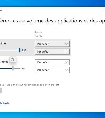 Comment régler le son des applications individuellement