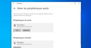 Désactiver les haut-parleurs et le microphone sur Windows 10