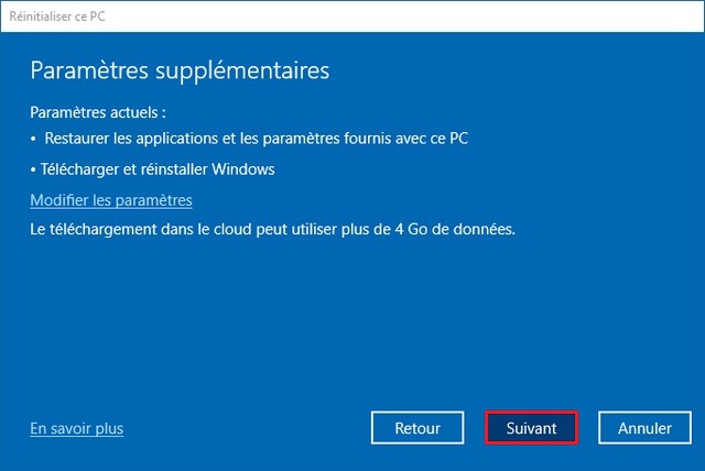 Parametres Supplementaire Windows 11