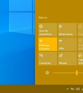 Régler la luminosité de l'écran de Windows 10