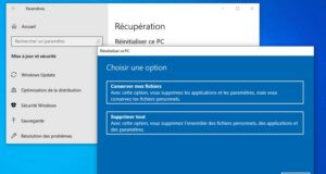Réinitialiser Windows 10 et conserver vos fichiers personnels