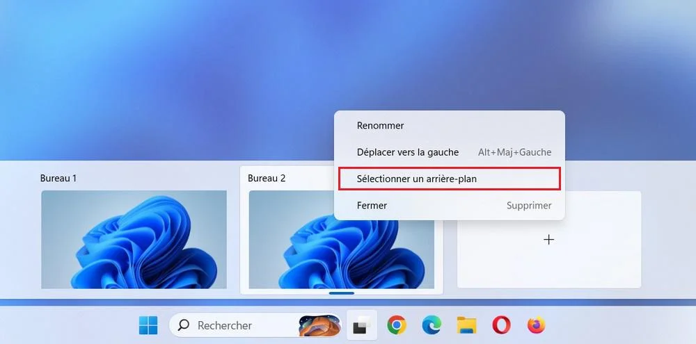 Sélectionner un arrière-plan