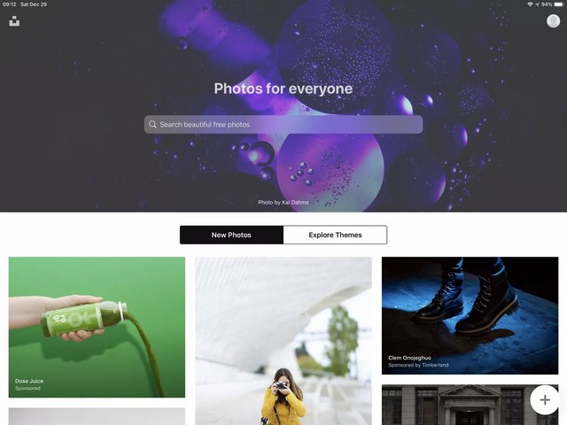 Unsplash - meilleurs fonds écran iPad Pro