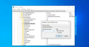 Activer la sauvegarde automatique du Registre sur Windows 10