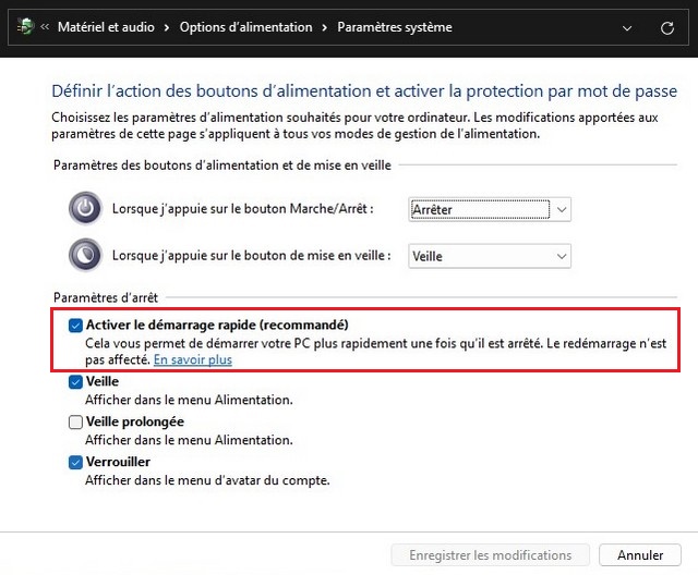 Accélérer le démarrage de Windows 11