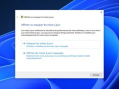 Afficher ou masquer les mises à jour sur Windows 11