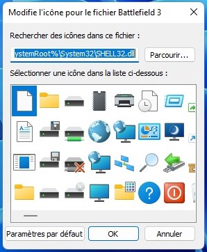 Changer l'icône du dossier dans Windows 10