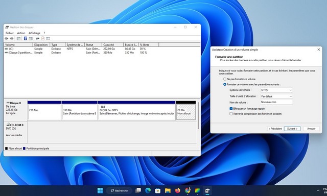 Comment créer une nouvelle partition sur Windows 11