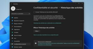 Comment effacer l'historique d'activité dans Windows 11