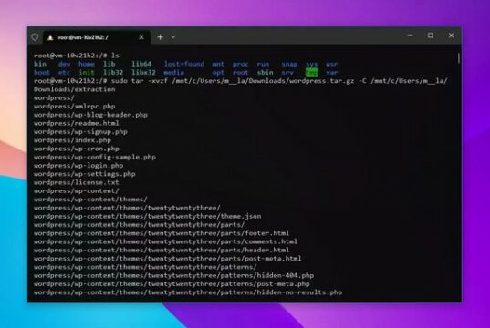 Comment extraire un fichier .tar.gz sur Windows 10