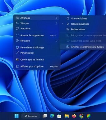 Comment masquer les icônes du bureau dans Windows 11