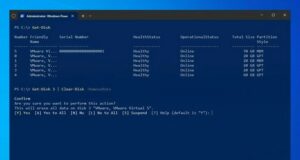 Formater le disque dur avec PowerShell sous Windows 10