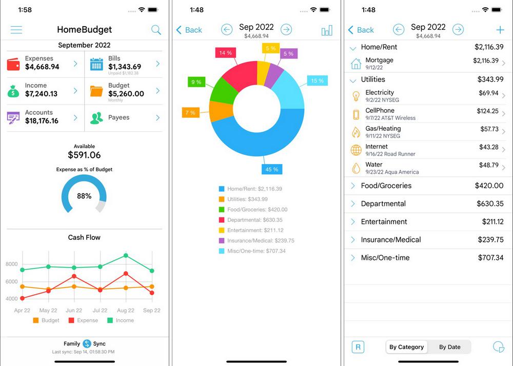 HomeBudget - application iOS pour gérer son budget