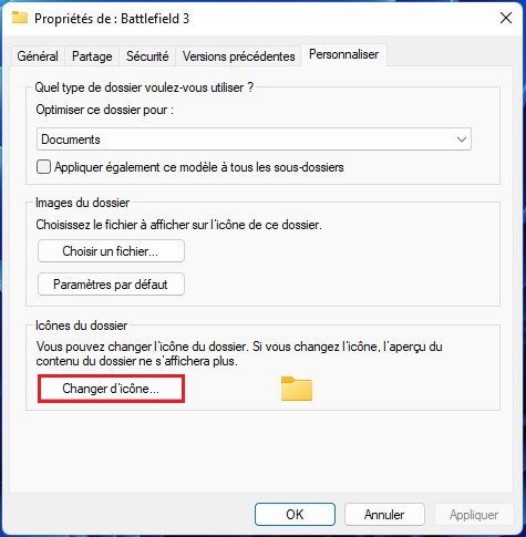 Utiliser les packs d'icônes sur Windows 10