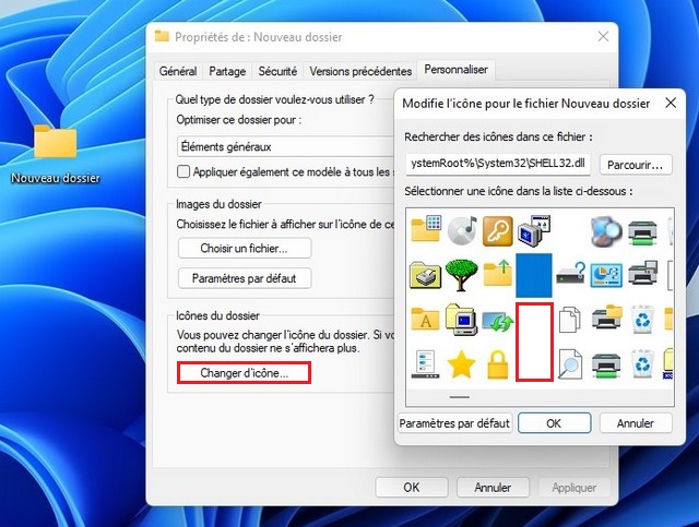 change folder icon