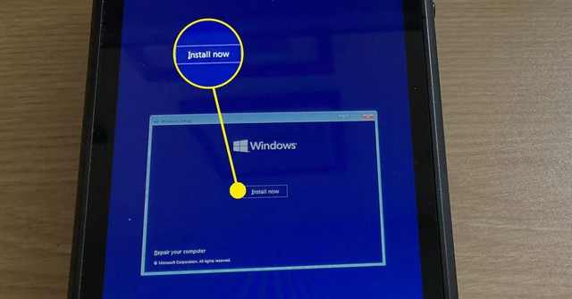 Appuyez sur Installer maintenant