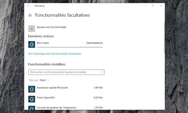 Comment désinstaller le bloc-notes sur Windows 10