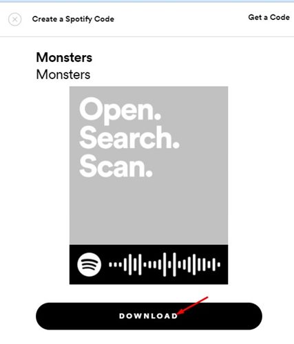 Créer et scanner des codes Spotify