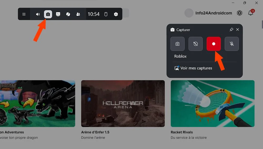 Enregistrer son écran avec Xbox Game Bar