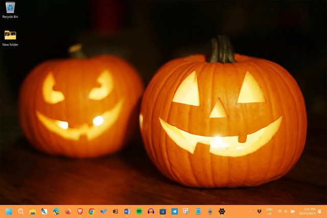 Pumpkin Season - meilleur thème Windows 11