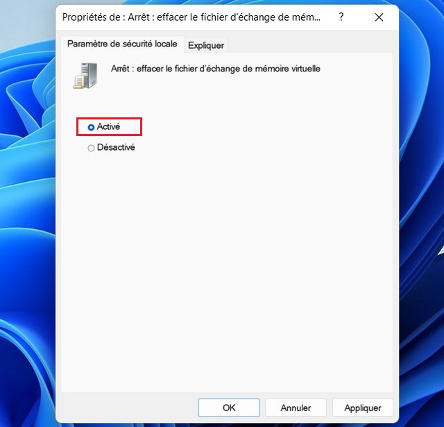 Réinitialiser la mémoire virtuelle sur Windows 11