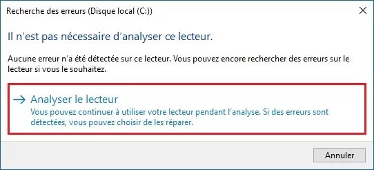 Résoudre les problèmes de disque dur