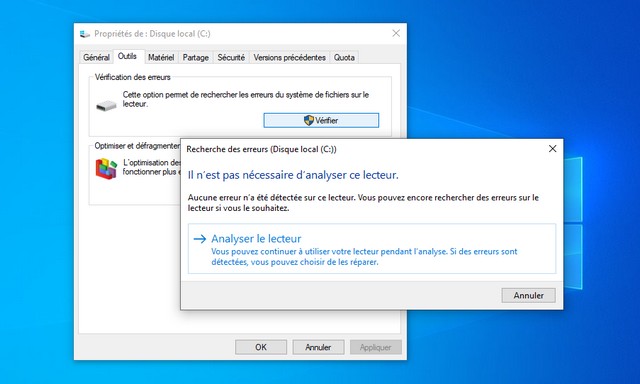 Résoudre les problèmes de disque dur sous Windows 10