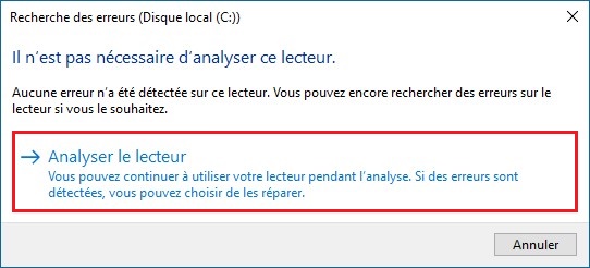 Résoudre les problèmes de disque dur