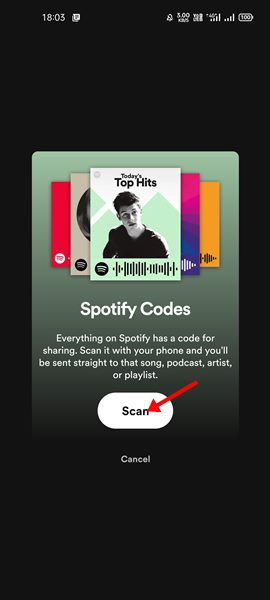 Scanner les codes Spotify
