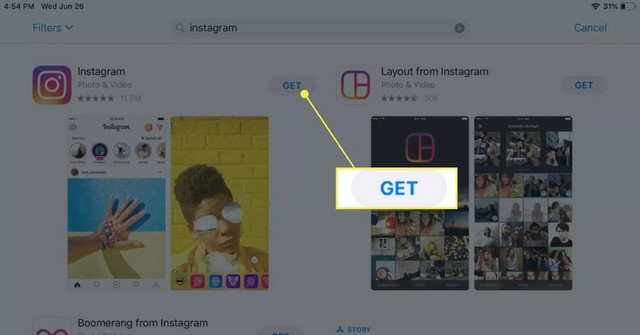 Télécharger et installer l'application Instagram