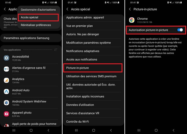 Utiliser le mode Picture-in-Picture sur Android