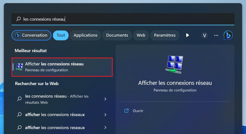 Show network connections