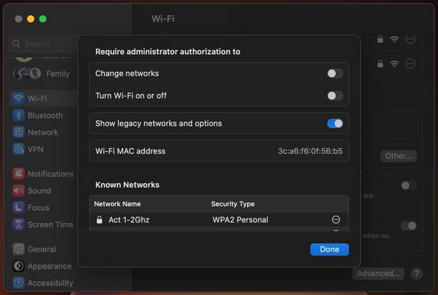 Change your Mac's MAC address