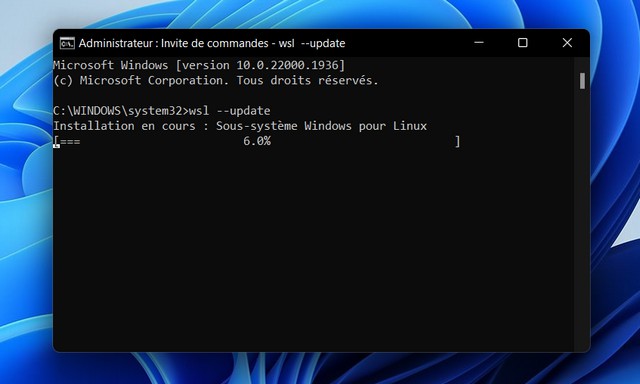 Comment mettre à jour WSL sur Windows 11