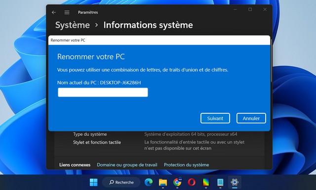 Comment renommer un PC sous Windows 11