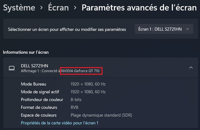 Connaître le modèle de sa carte graphique