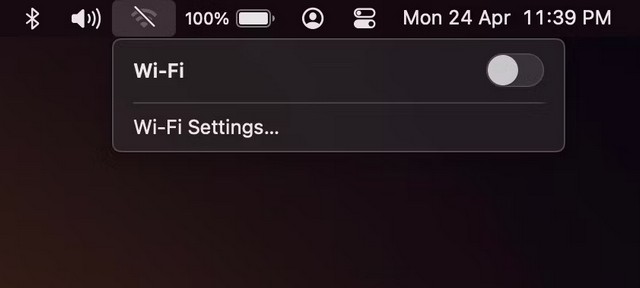 Turn off Wi-Fi on your Mac