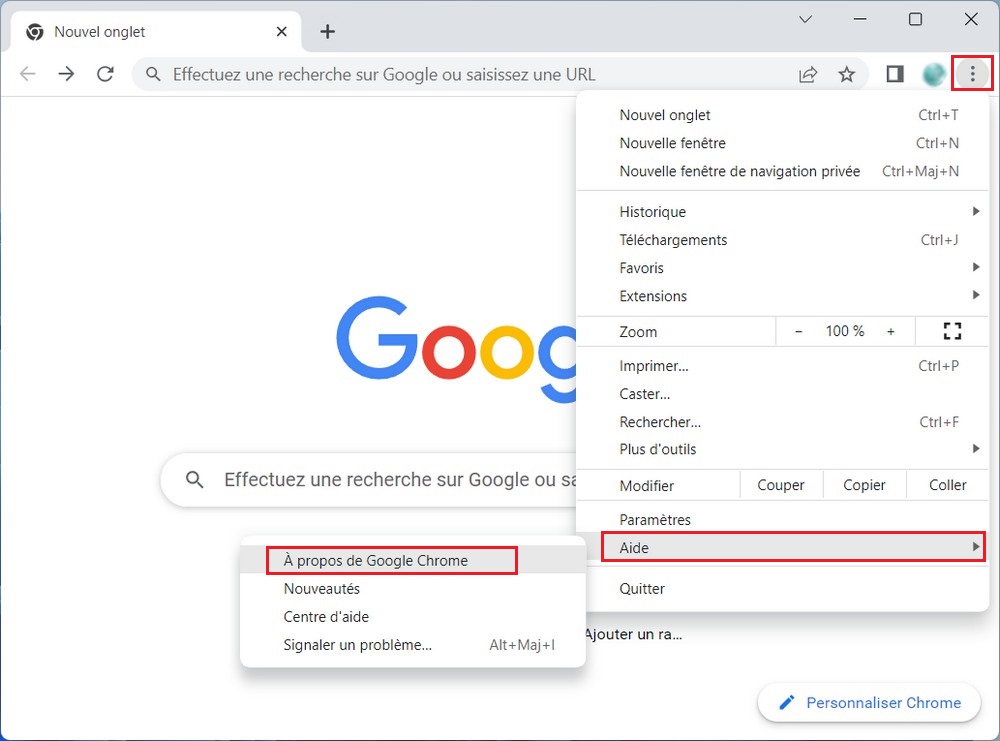 À propos de Google Chrome