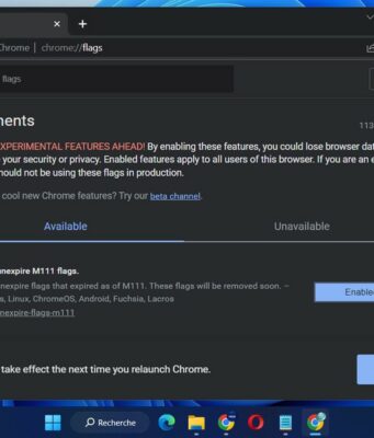 Chrome flags : activer les fonctionnalités expérimentales
