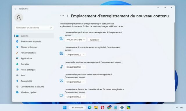 Comment changer l'emplacement d'enregistrement par défaut sur Windows 11