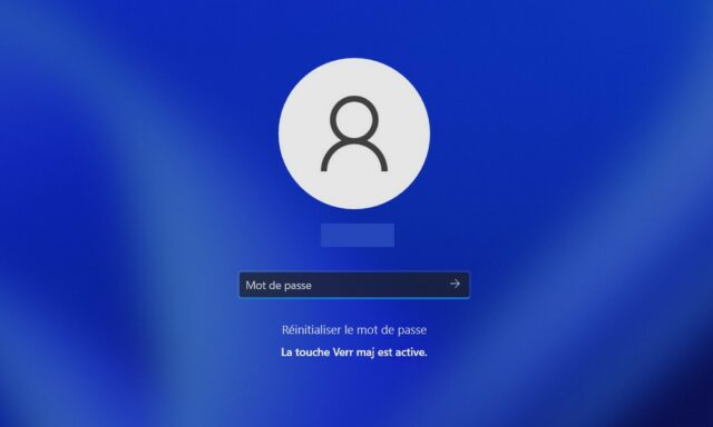 Réinitialiser le mot de passe du compte à partir de l'écran de verrouillage sur Windows 11