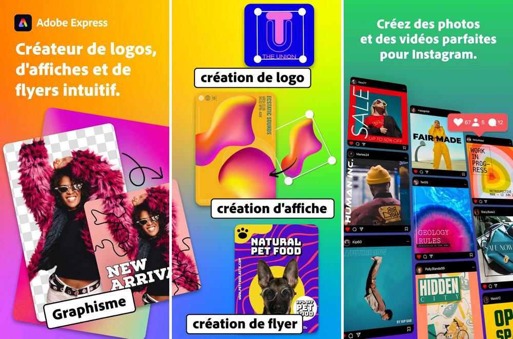 Adobe Express - meilleure application de création de logo