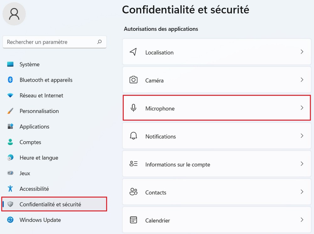 Confidentialité et sécurité