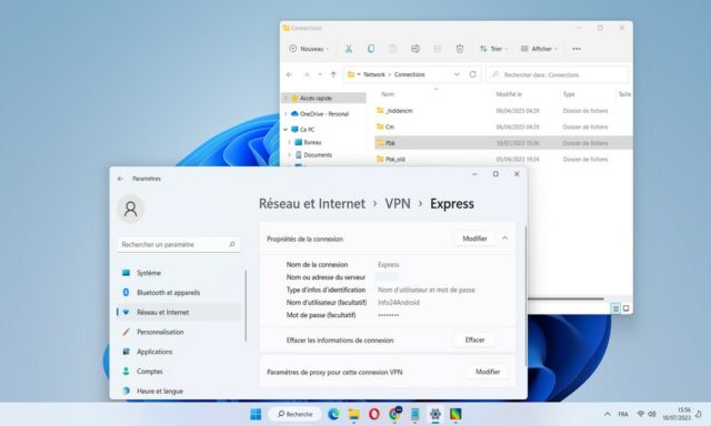 Exporter et importer les paramètres VPN sous Windows 11
