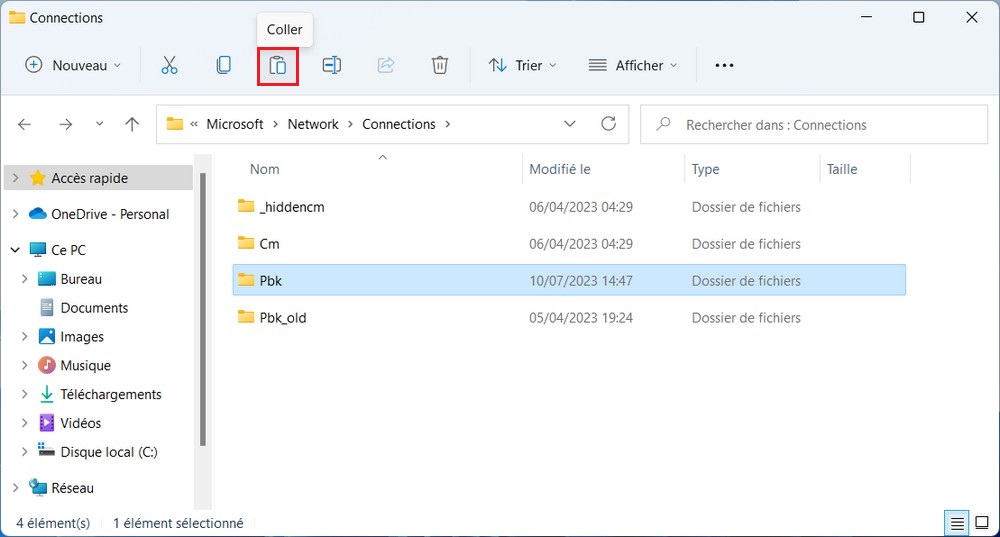 Importer les paramètres VPN sur Windows 11