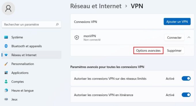 Comment configurer une connexion VPN sous Windows 11